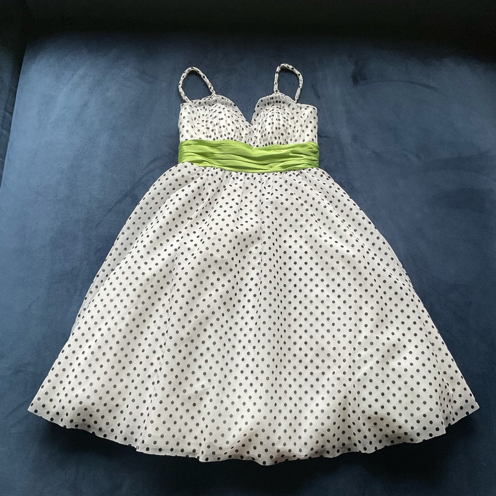 Precious Formals Polka Dot Fit & Flare‎ Dress